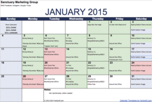 Social Media Calendar