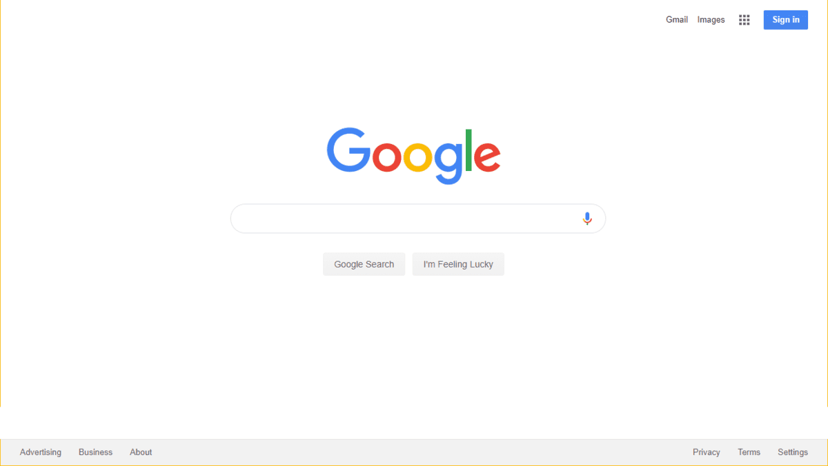 Google Search Screen