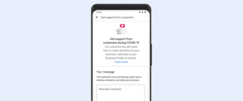 Add Gift Cards and Donation Links to your Google Business Profile