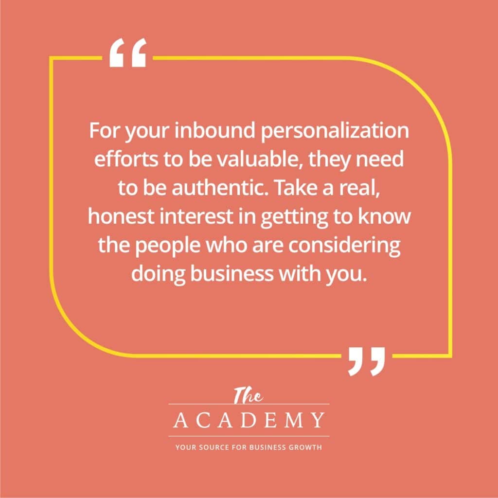 Personalize-4-inbound-principles