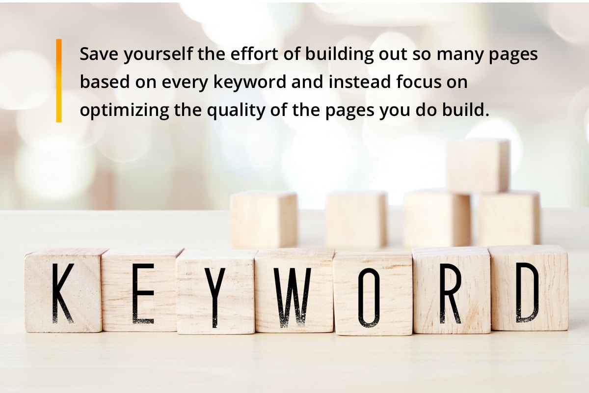 Keyword blocks