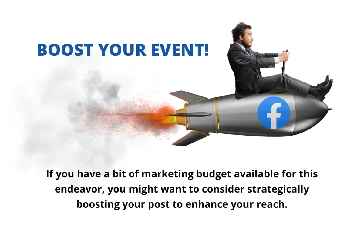 Boost Facebook event - tradeshow