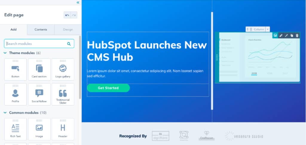 hubspot-interface