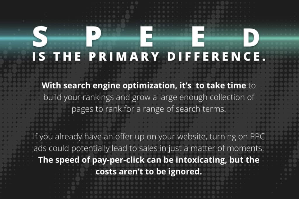 Speed is the primary difference summary