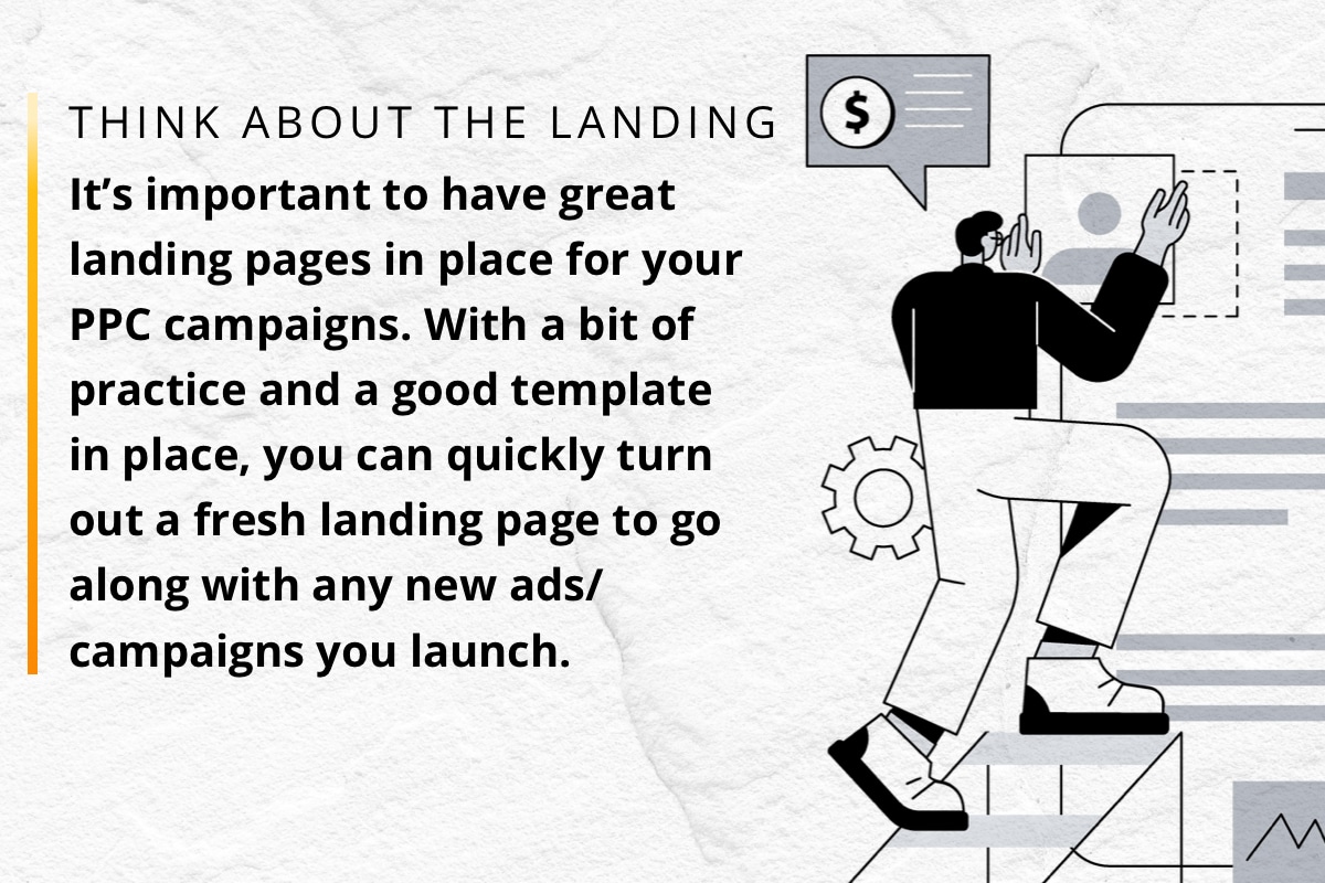 Think about the landing