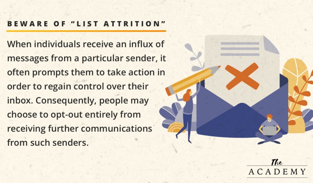 Beware of list attrition