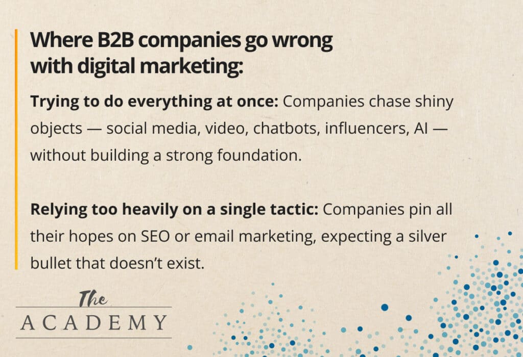 Where companies go wrong