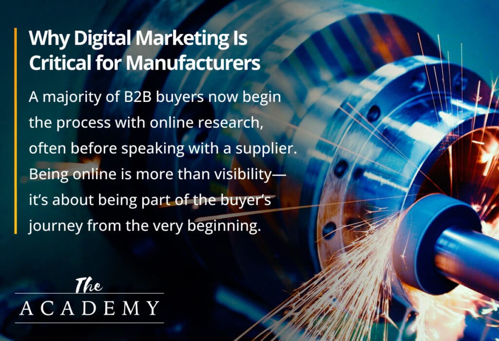 Digital marketing critical for manufacturers