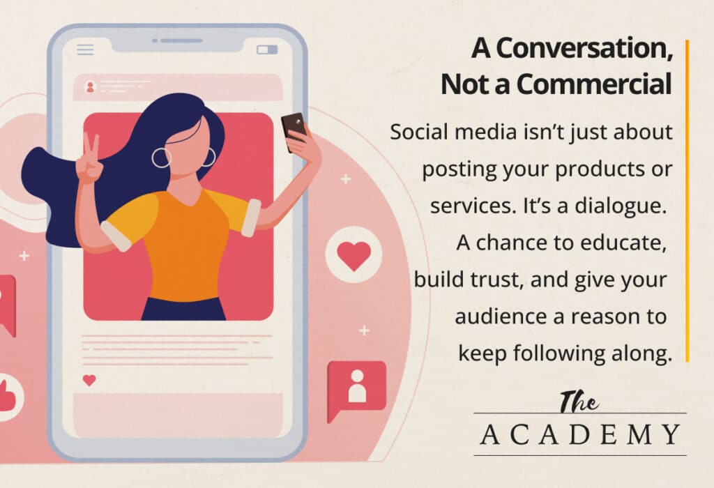 A conversation, not a commercial