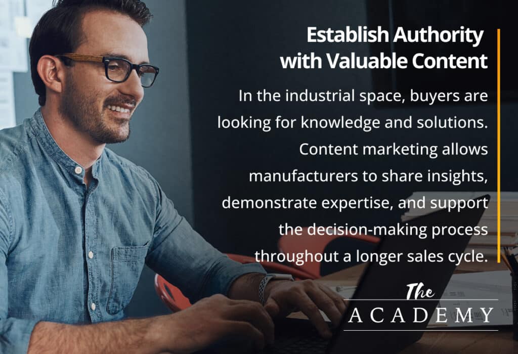 Establish authority with valuable content