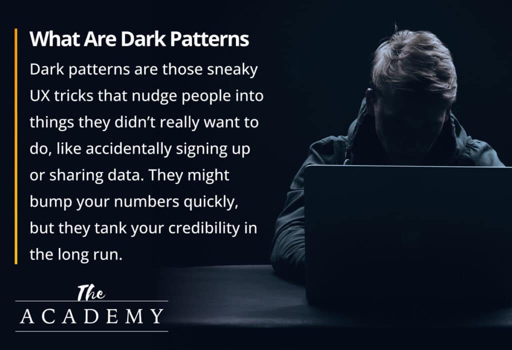 What are dark patterns?