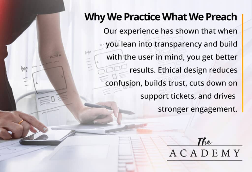 Why we practice what we preach