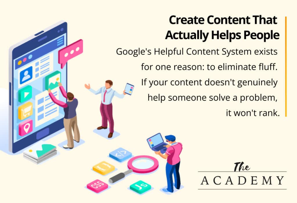 Create content that helps people
