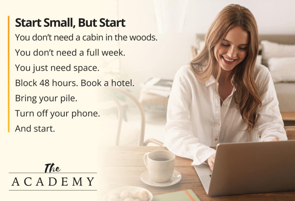 Start small, but start