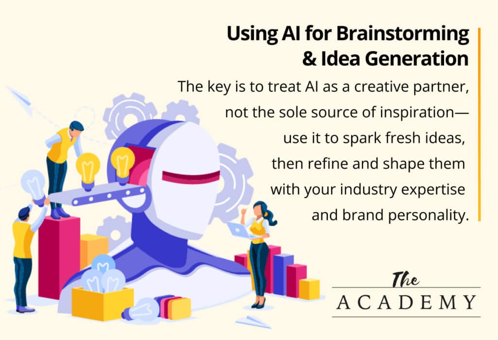 Using AI for brainstorming & idea generation