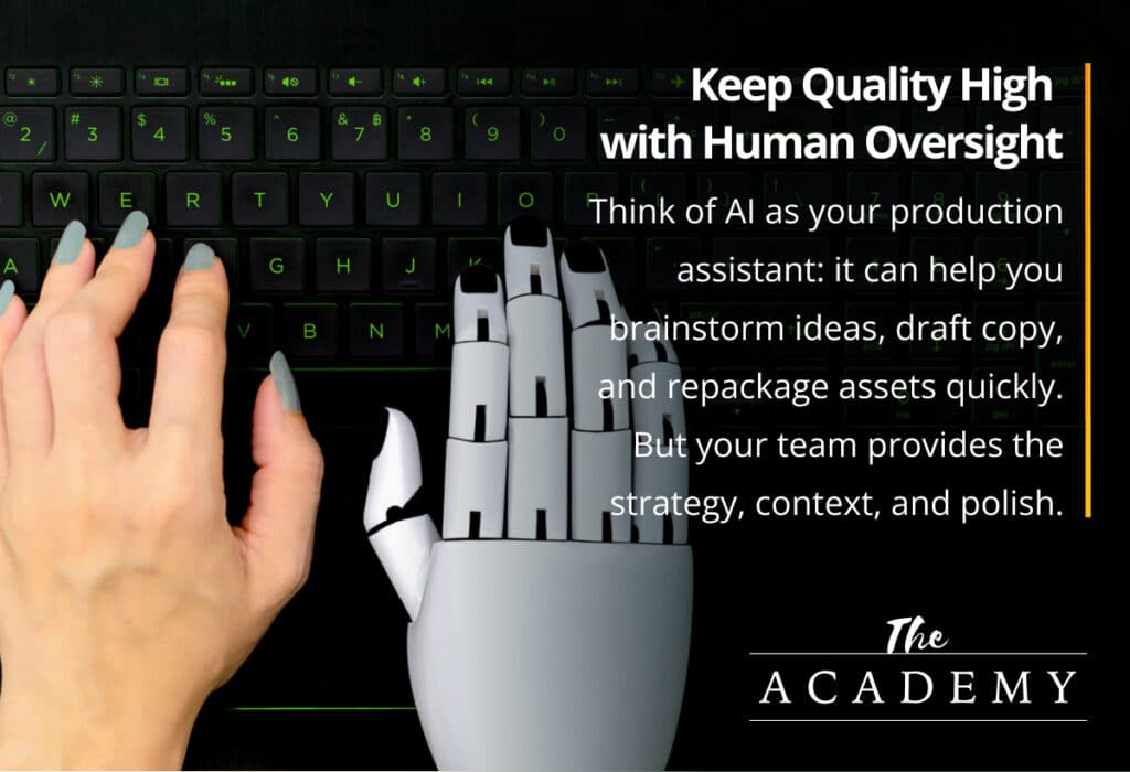 Keep quality high with human insight