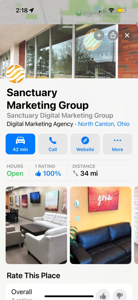 Apple Maps for Sanctuary