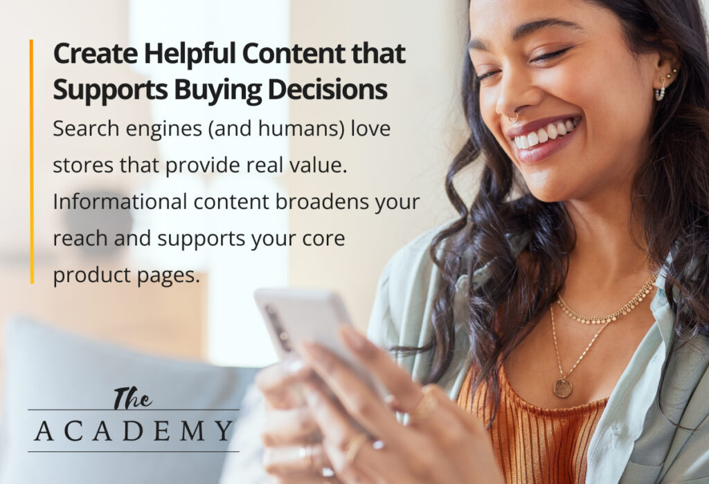 Create helpful content