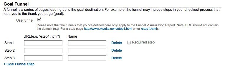 Goal Funnel Google Analytics Goal Funnel Google Analytics
