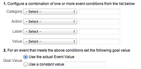 Event Based Goals in Google Analytics Event Based Goals in Google Analytics