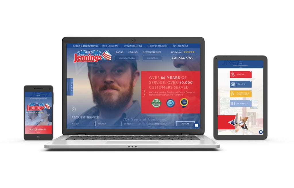 Jennings Heating and Cooling site Project Sanctuary