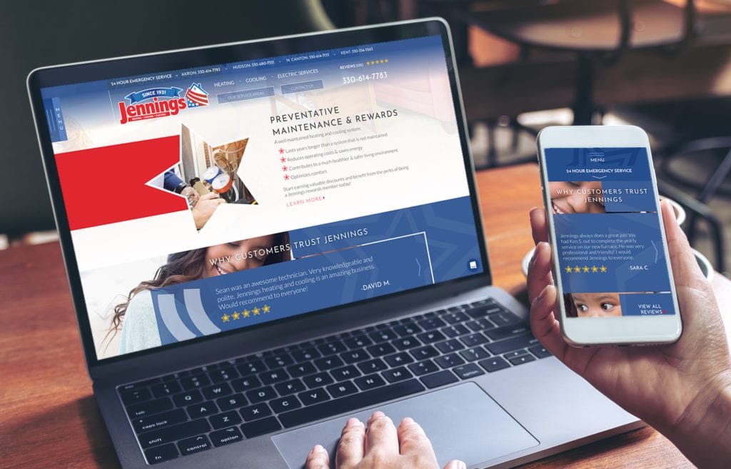 Jennings Heating and Cooling site Project Sanctuary