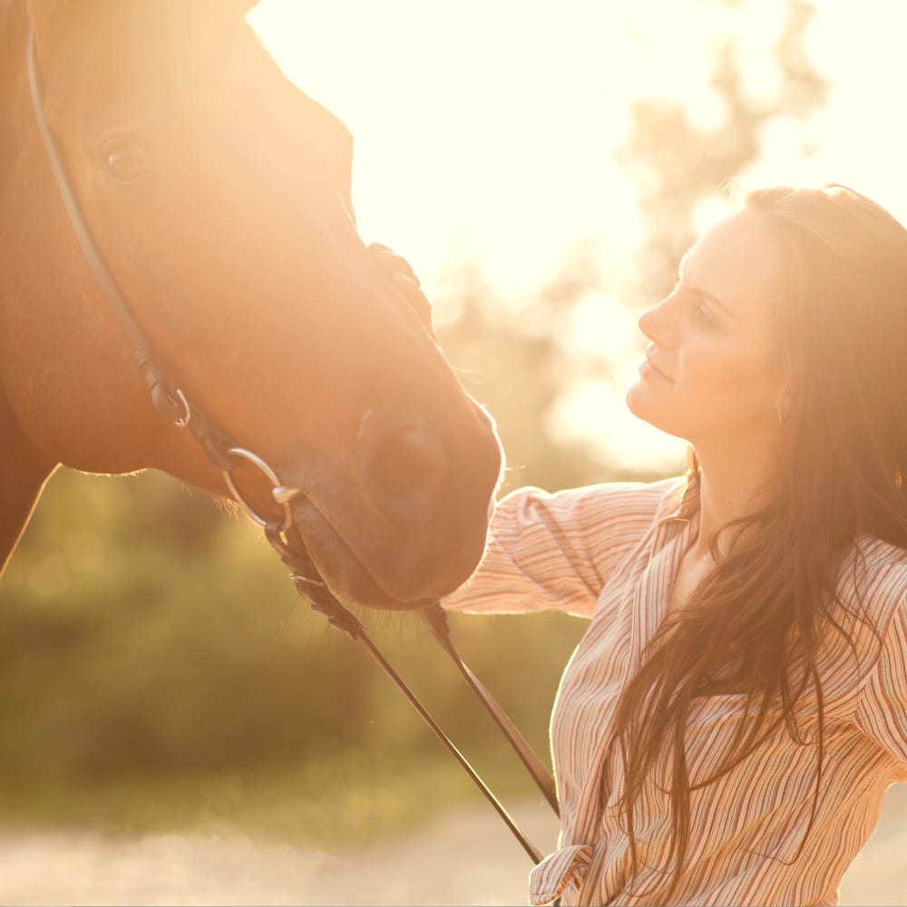 Woman and her horse