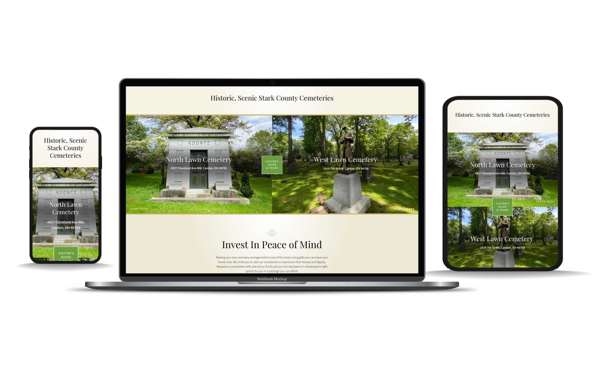 Canton-Cemetery-Website-Desktop-Tablet-Mobile