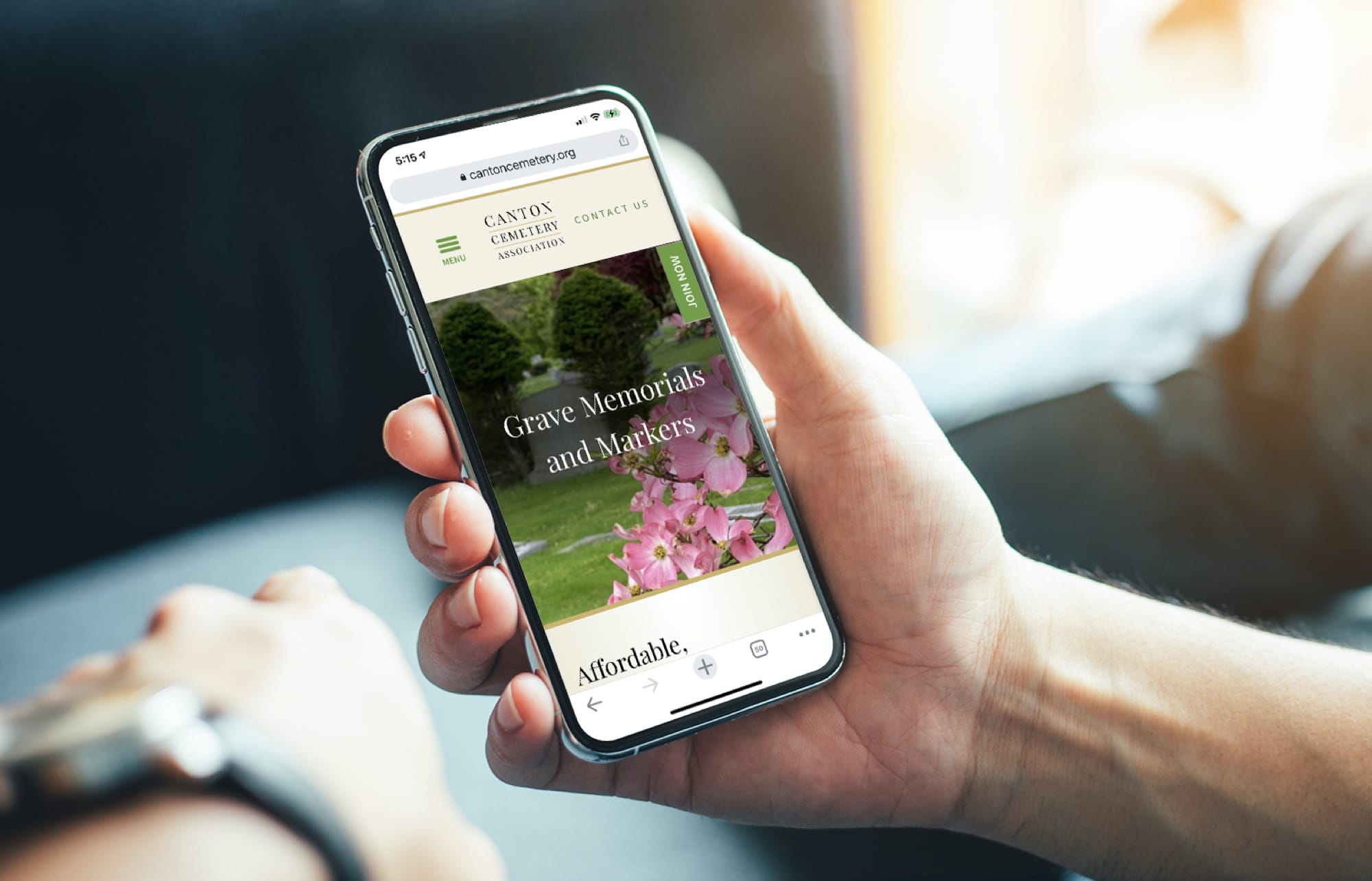 Canton-Cemetery-Website-Mobile-Design