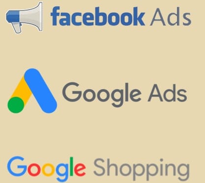 social ads logos