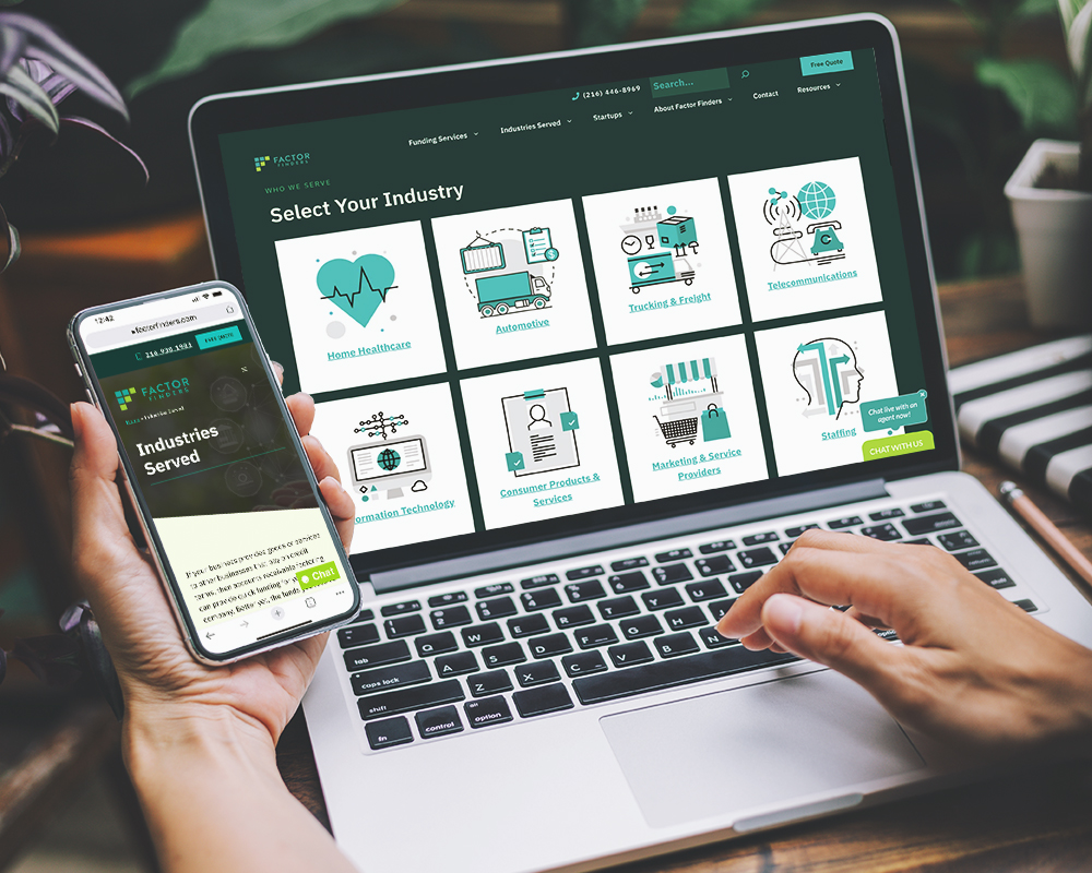 Factor Finders Website Case Study Image Factor Finders Website Case Study Image